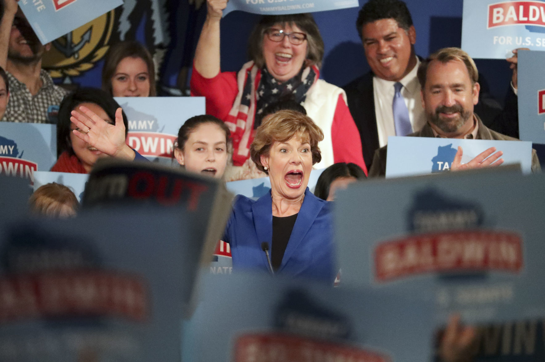 Baldwin wins re-election